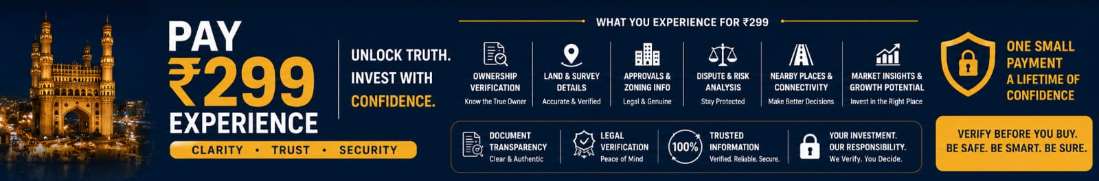 AsliProperty – Pay ₹299, Invest with Confidence